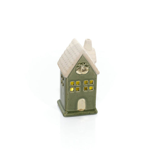 Green Christmas House with Bells