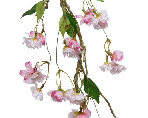 Artificial Blossom Cherry Branch - Pink (7cmx130cm)