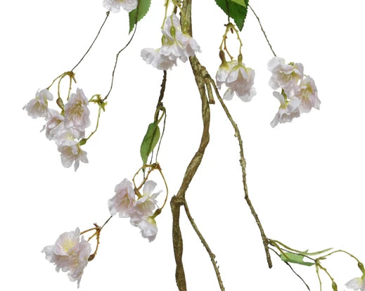 Artificial Blossom Cherry Branch - Blush White and Pink (7cmx130cm)