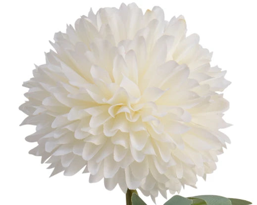 Plastic Flower Hydrangea - White (60x10cm)