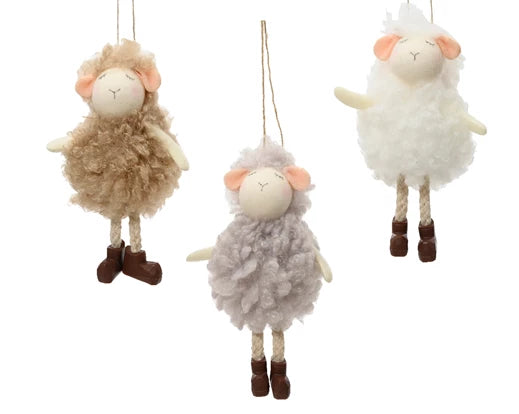 Sheep Hanging Decoration (12x5cm)