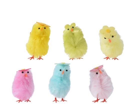 Chicken Chenille With Flowers