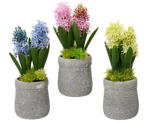 Artificial Hyacinth In Pot (26x15cm)