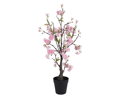 Artificial Cherry Tree In Pot - Pink