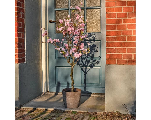 Artificial Cherry Tree In Pot - Pink