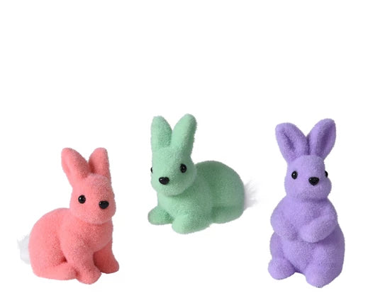 Easter Bunny Made From Flock