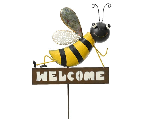 Welcome Bee Pick Sign (101x29.5cm)