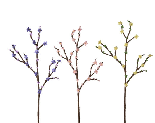 809627 Flower felt foam berry MR24