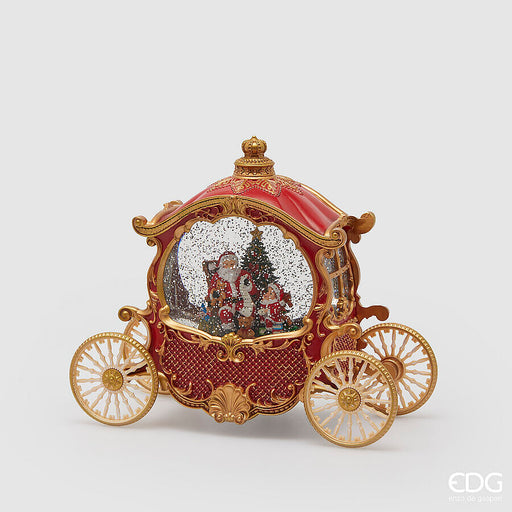 Red & Gold Musical Moving LED Christmas Carriage