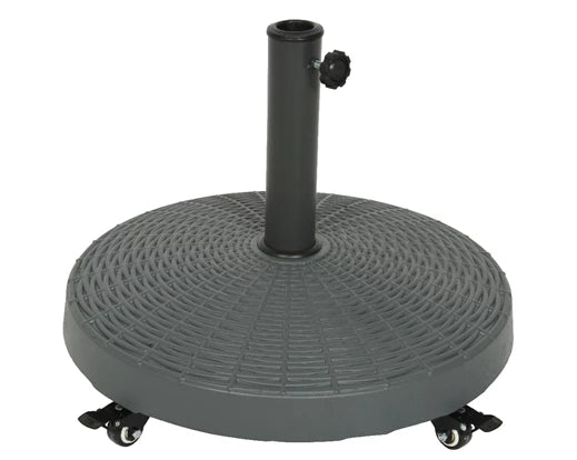 Parasol Base On Wheels - Dark Grey