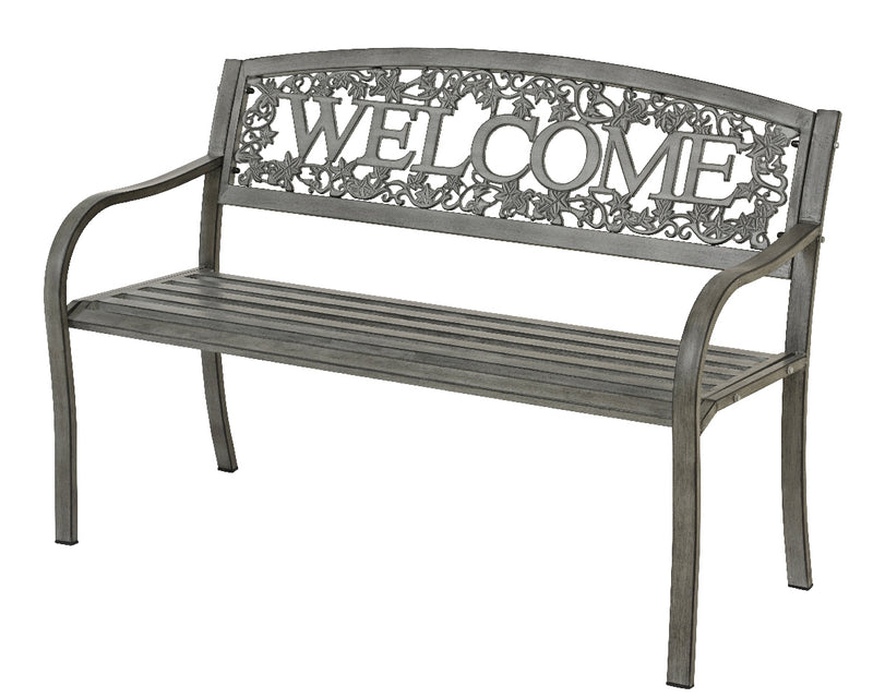 Welcome - Outdoor Steel Bench