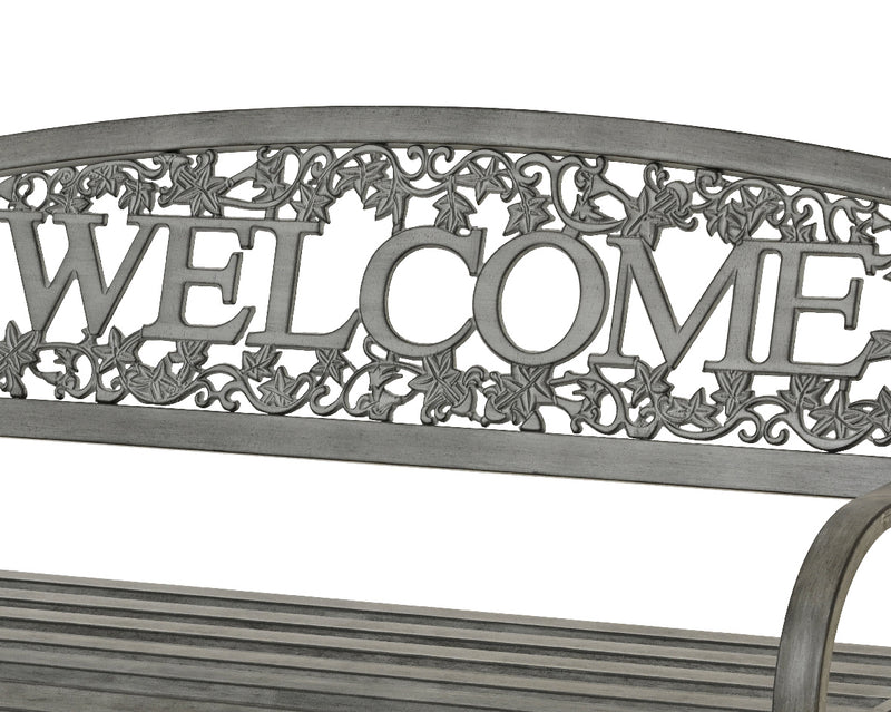 Welcome - Outdoor Steel Bench