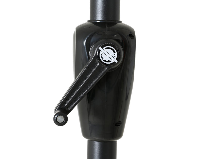 Half Parasol - 1.35 meter - Cream with Blue Fringe