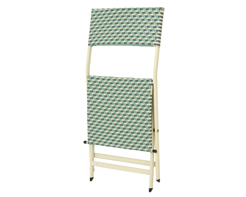 Montpellier wicker aqua outdoor bistro set