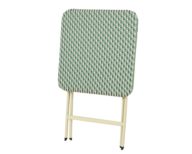 Montpellier wicker aqua outdoor bistro set