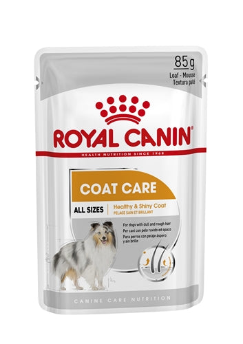 Royal Canin Coat Care Wet Pouches Adult Dog Food In Loaf (85g)