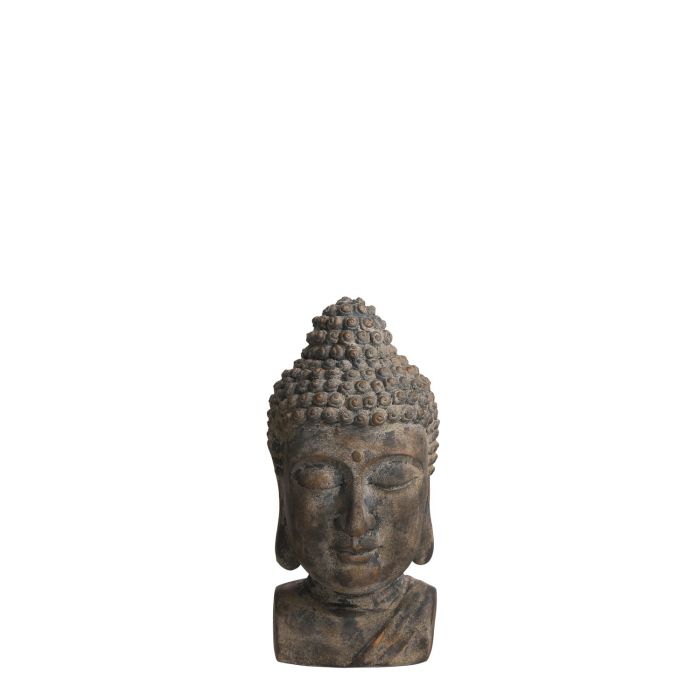 Buddha Head - Grey (L23xW26xH48cm)