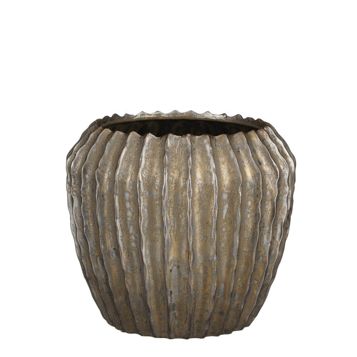 Noma Round Pot - Bronze (H21XD24CM)