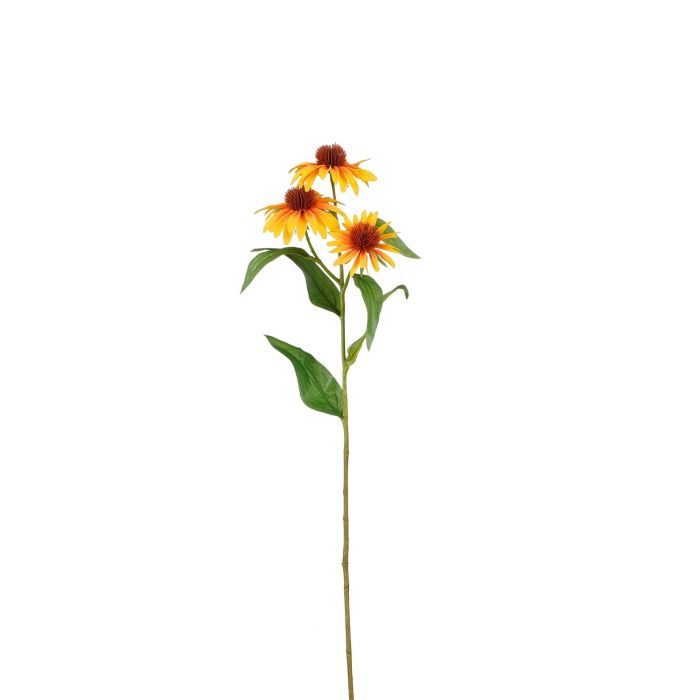Artificial Echinacea Decorative Flower - Orange (62cm)