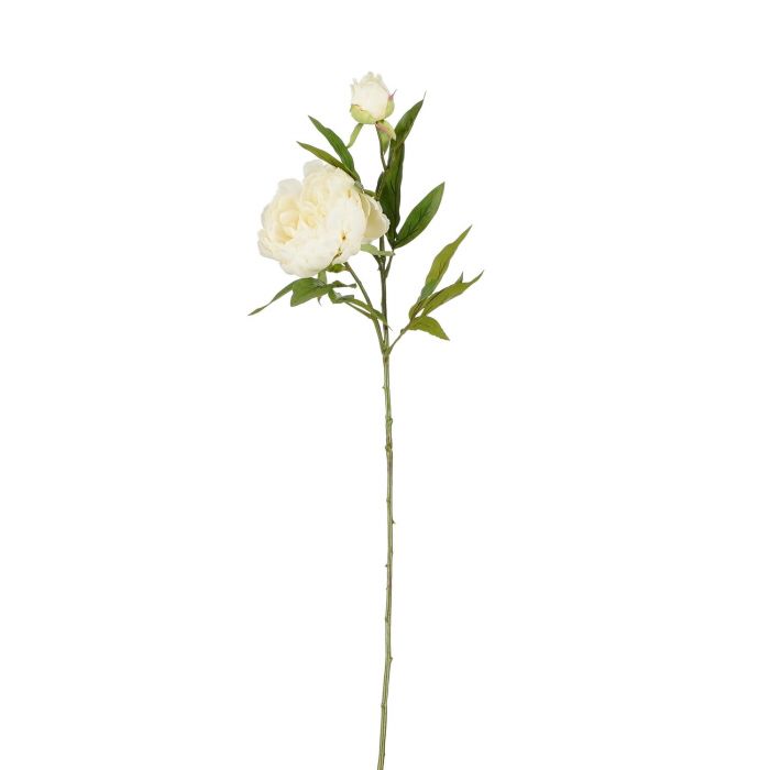 Artificial Decorative Peony Flower - Cream (71x13cm)