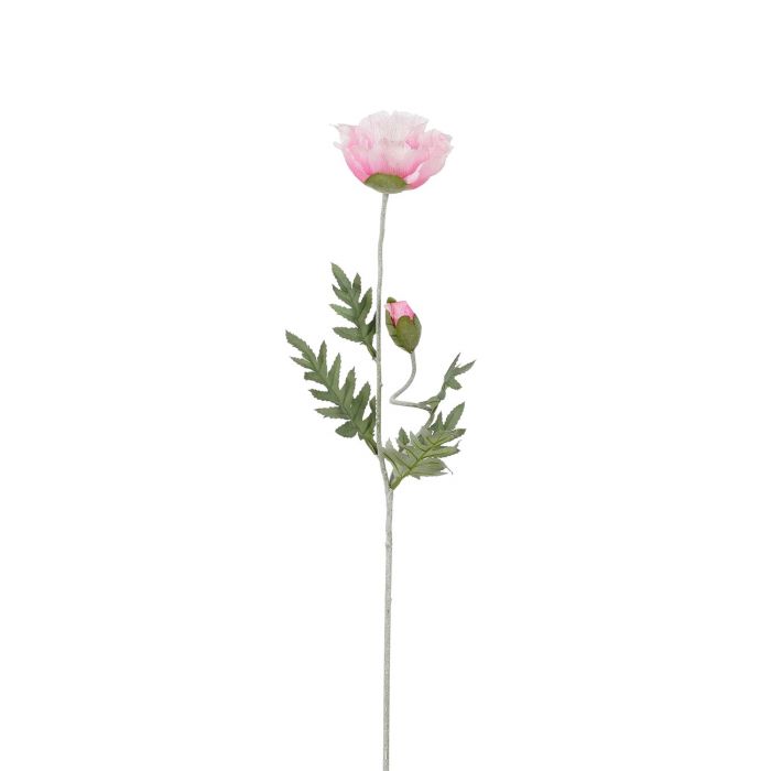 Artificial Poppy Flower - Pink (76x12cm)