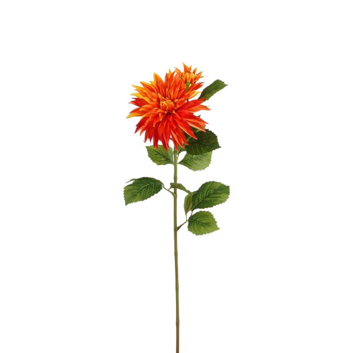 Artificial Decorative Dahlia Flower- Orange (74x17 cm)