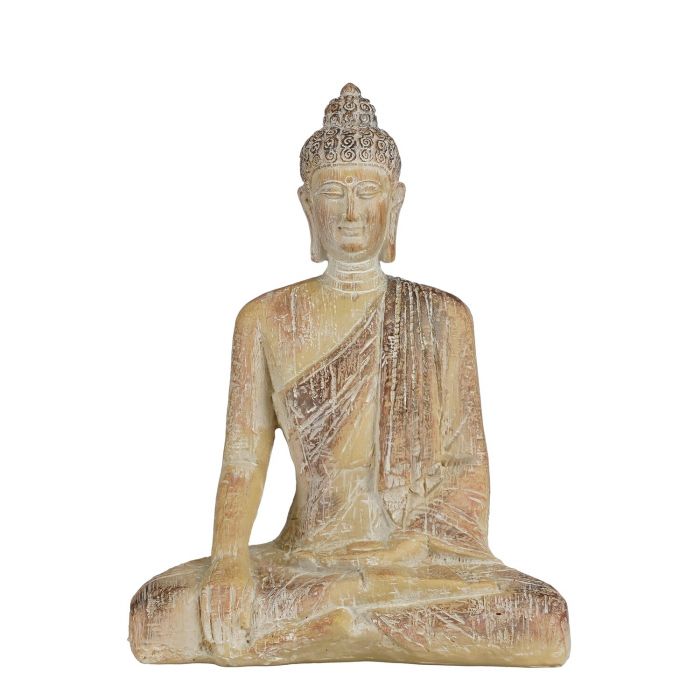 Buddha Sitting Statue - Taupe (L23.5XW14.5XH29.5CM)