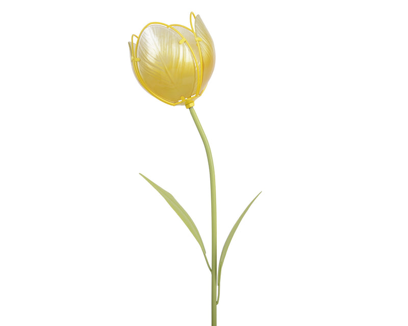 Garden pick yellow glass