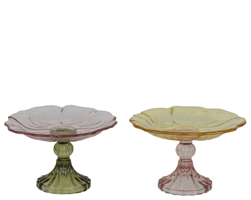 Cake stand glass flower - sold separately
