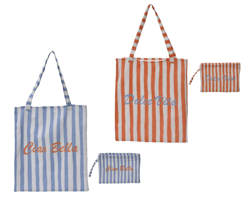 Bag cotton stripe - sold separately