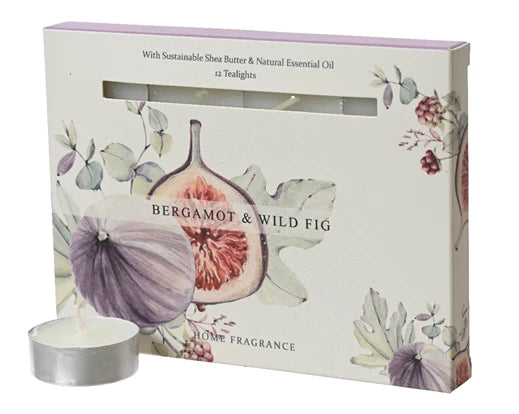 Tealight Scented Giftbox - Bergamot and Wild Fig