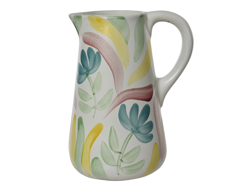 Jug terracotta flower