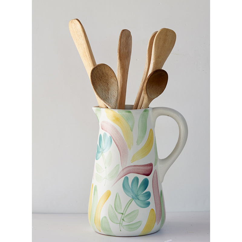 Jug terracotta flower