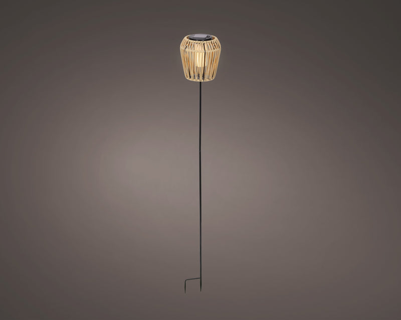 Solar stake light flame