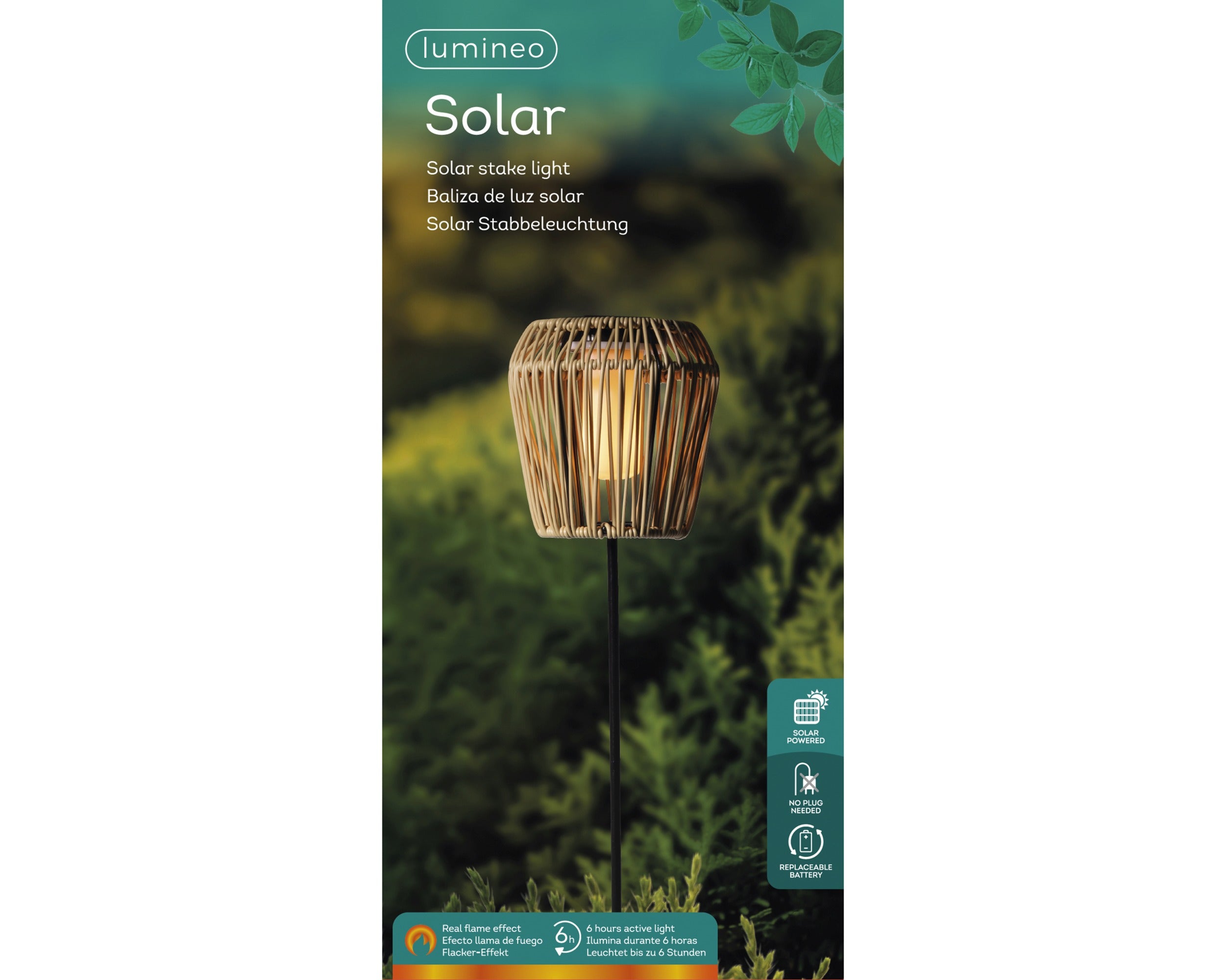 Solar stake light flame — Newlands Garden Centre