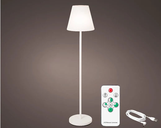 LED Floor Lamp - Battery Operated - White