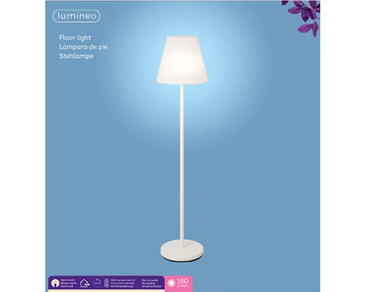 LED Floor Lamp - Battery Operated - White