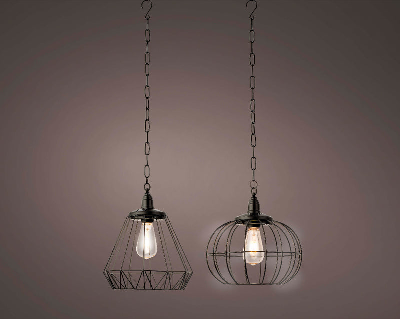 Lumineo Solar Hanging Light –  Black Iron