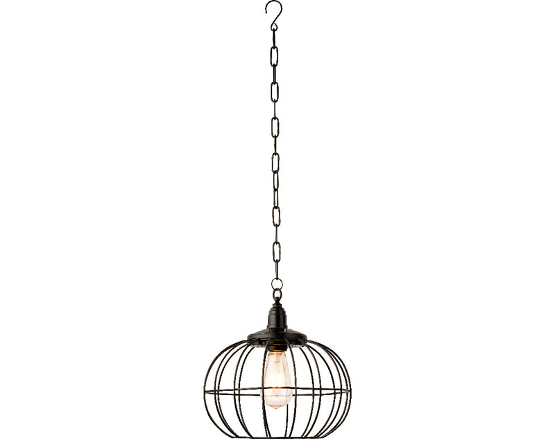 Lumineo Solar Hanging Light –  Black Iron