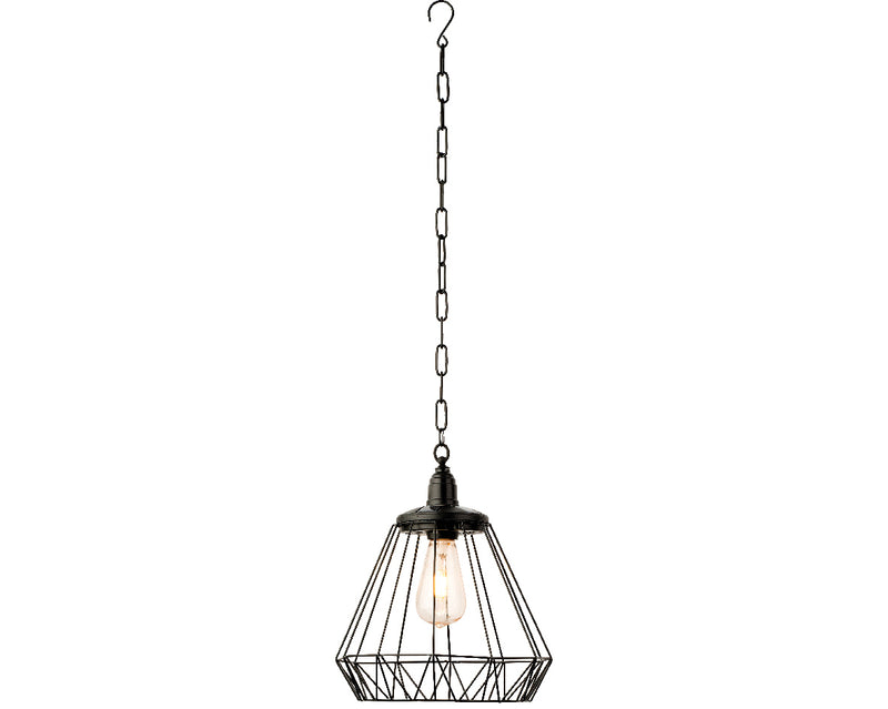 Lumineo Solar Hanging Light –  Black Iron