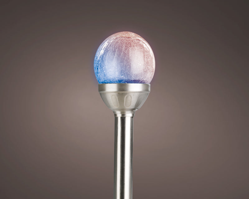 Solar stake light multi-colour
