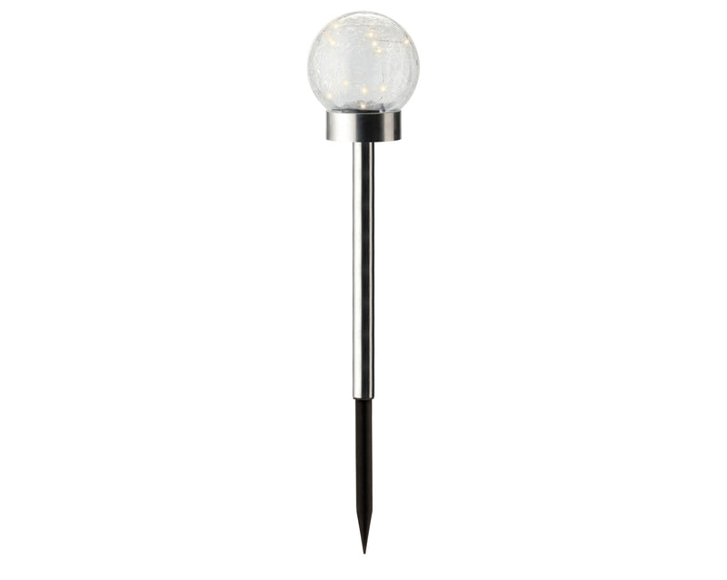 Solar stake light glass