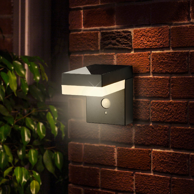 Lumino - Premium Solar Wall Light - Stainless Steel