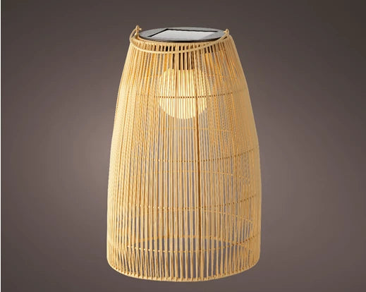 Solar Wicker Lantern (43x28cm)
