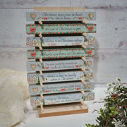 Large Christmas Village Wooden Tabletop Block - assorted design, sold separately