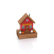 Decorative wooden pumpkin house block – alternate view – Richard Lang