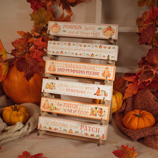 Harvest Home wooden tabletop block – assorted designs – Richard Lang