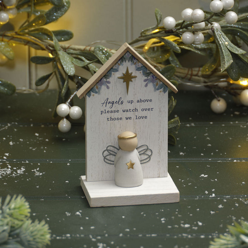 Angels Above Christmas Block