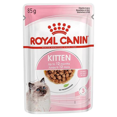 Royal Canin Instinctive Kitten in Gravy Cat Food Pouch 85g