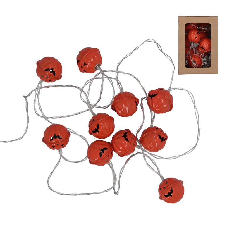 Metal Pumpkin LED Garland
